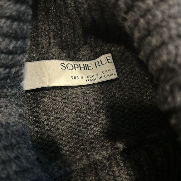 NWOT SOPHIE RUE Della Women's Charcoal Gray Turtleneck Sweater SIZE S - Picture 3 of 6